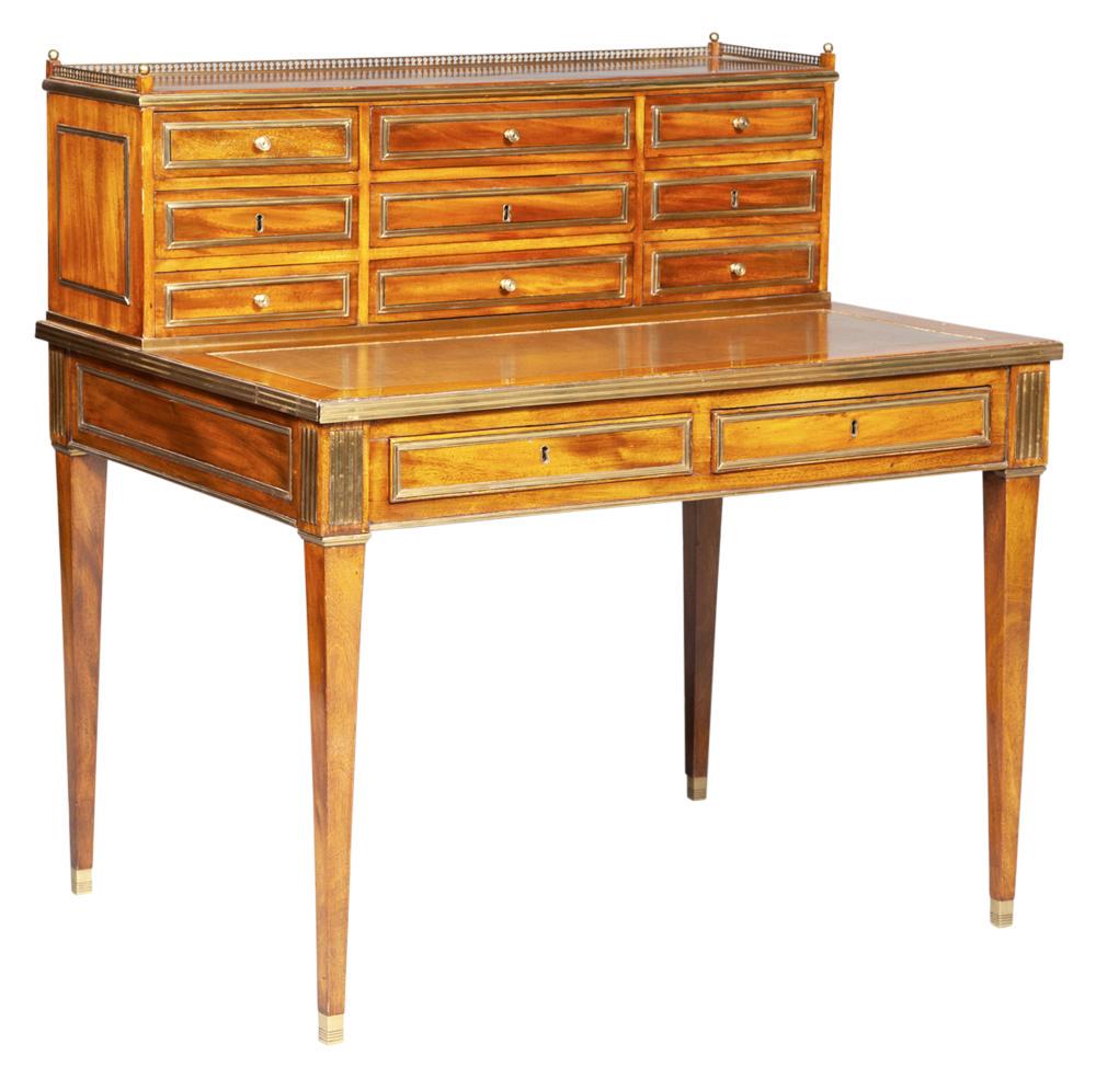 Russian Neoclassical Brass-Mounted Mahogany Writing (1 of 10)