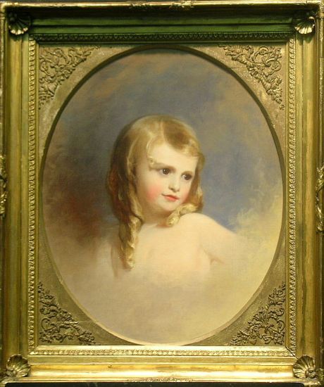 Thomas Sully American, 1783-1872 A YOUNG GIRL: Thomas Sully American, 1783-1872 A YOUNG GIRL Oil on canvas, framed as an oval 24 x 20 inches Provenance: Vose Galleries, Boston (possibly) Kennedy Galleries, Inc., New York