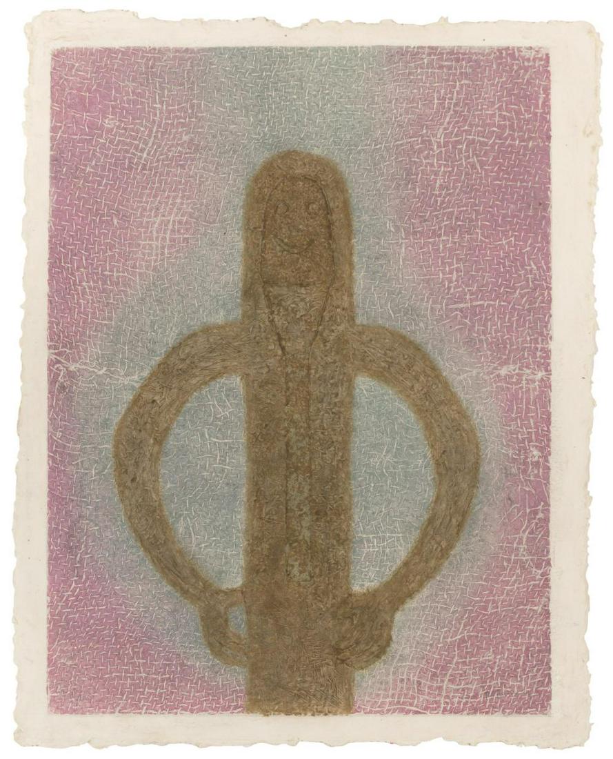 Rufino Tamayo PERSONAJE CON RED (PEREDA 306) Color (1 of 4)