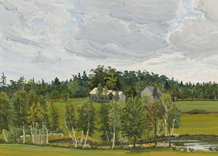 Rackstraw Downes British/American, b. 1939 The: Rackstraw Downes British/American, b. 1939 The Drinkwater Place Signed Rackstraw Downes and inscribed as titled on the stretcher Oil on canvas 26 x 19 inches (66 x 48.2 cm) C