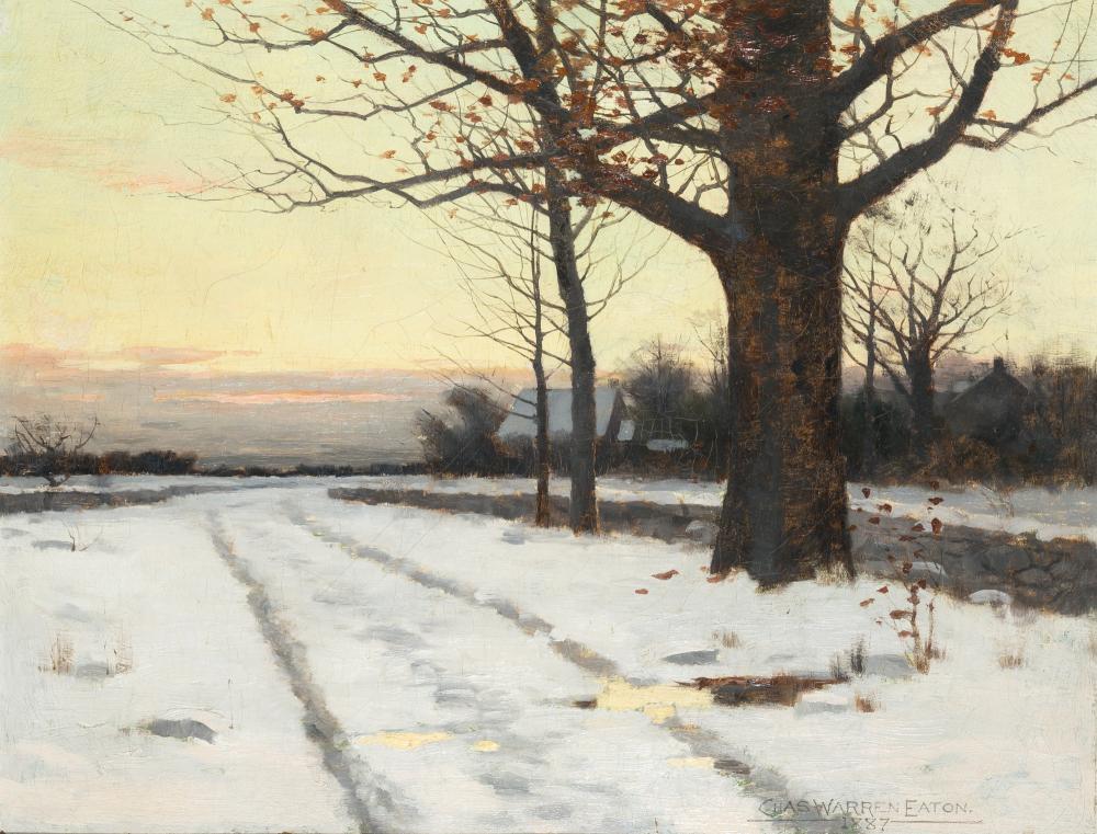Charles Warren Eaton American, 1857-1937 Snowy Lane, (1 of 4)