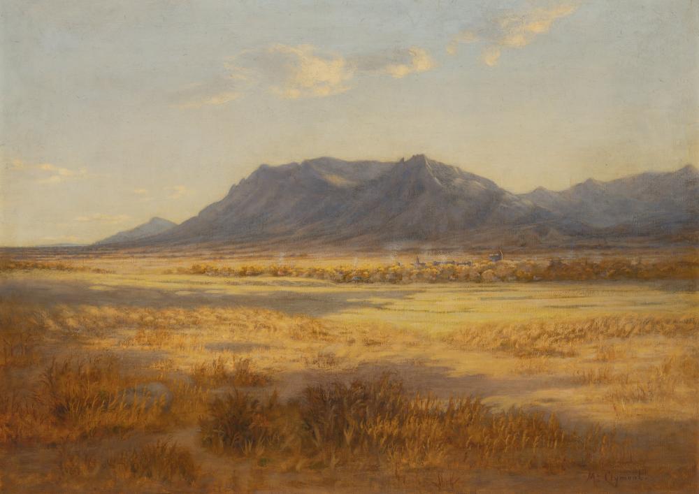 John I. McClymont Scottish/American, 1858-1934 Western: John I. McClymont Scottish/American, 1858-1934 Western Landscape Signed McClymont. (lr) Oil on canvas 26 x 36 inches C