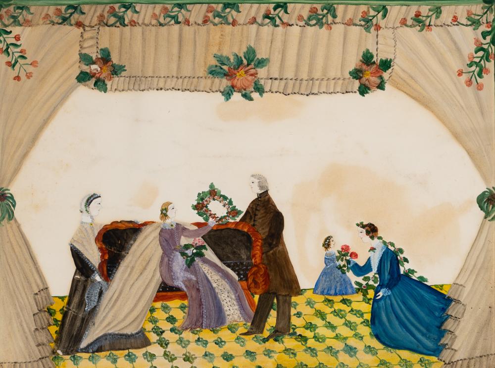 Anglo/American School 19th Century A Woman Being (1 of 3)