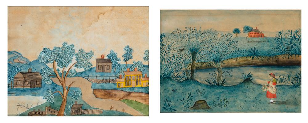 American School 19th Century View of a Village with a (1 of 6)