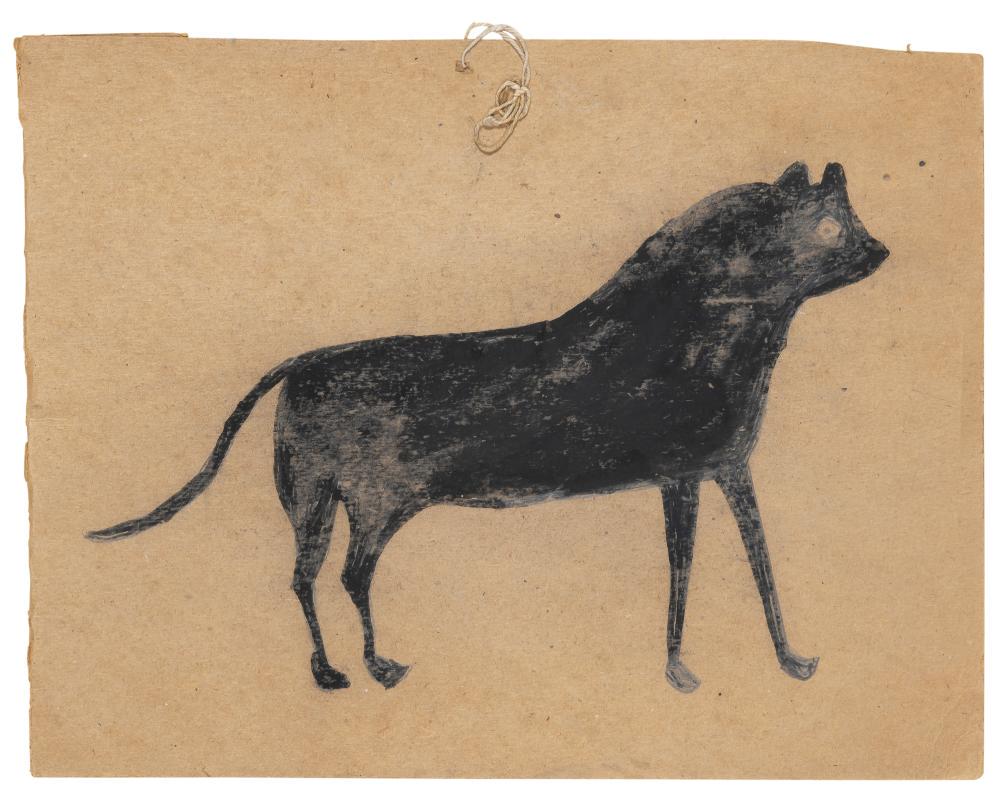 Bill Traylor American, 1854-1947 Black Panther: Bill Traylor American, 1854-1947 Black Panther Watercolor and graphite on card 11 x 14 5/8 inches Provenance: Marcia Weber Art Objects, Inc., Montgomery, AL Purchased from the above by the current own