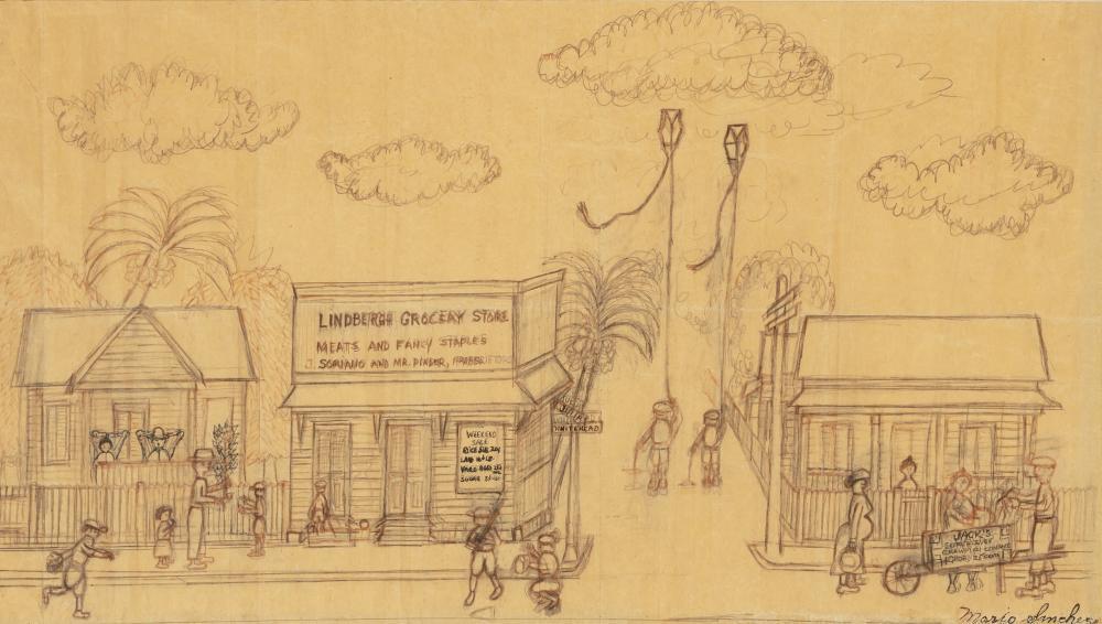 Mario Sanchez Cuban/American, 1908-2005 Untitled Street (1 of 3)