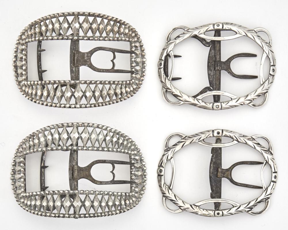 Two Pairs of Philadelphia Silver Shoe Buckles (1 of 5)