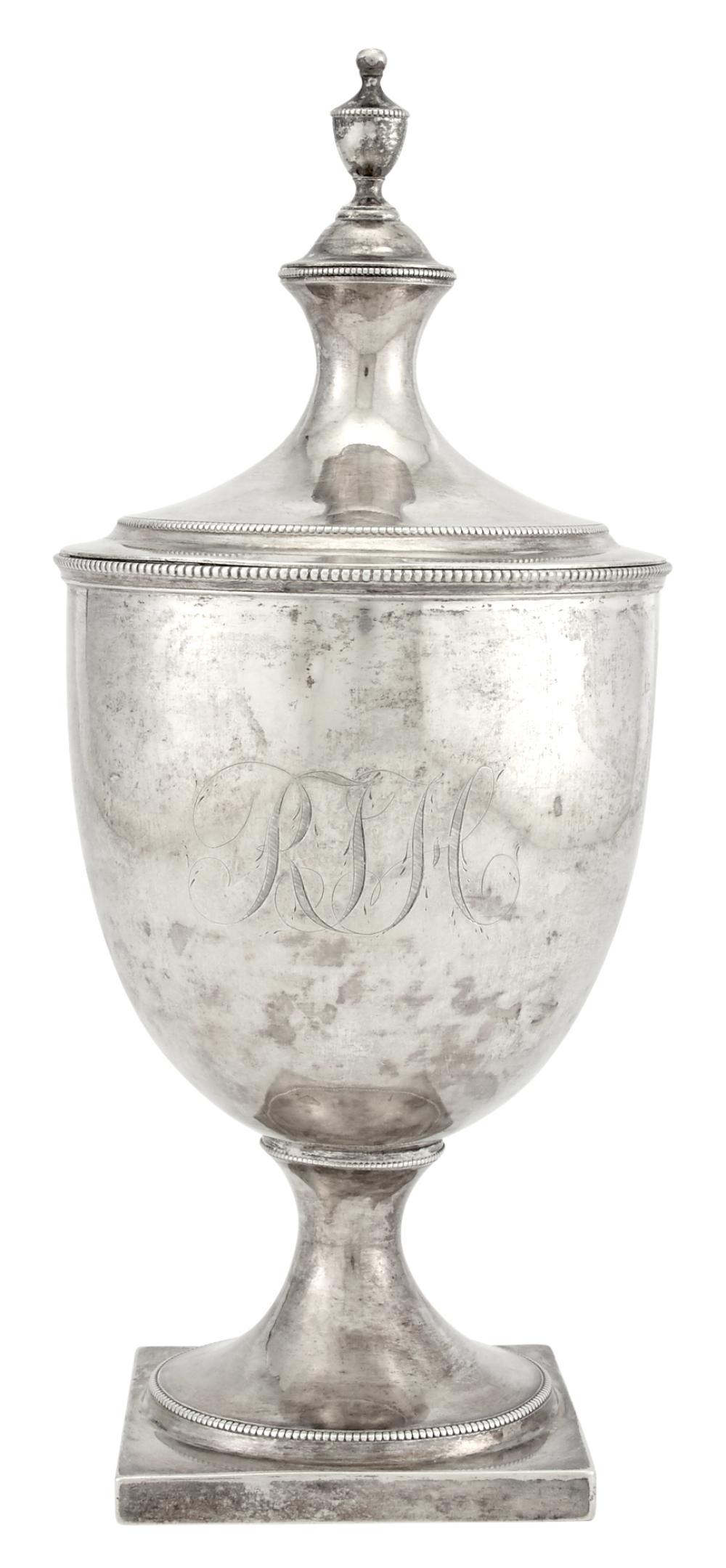 Philadelphia Silver Covered Sugar Urn (1 of 3)