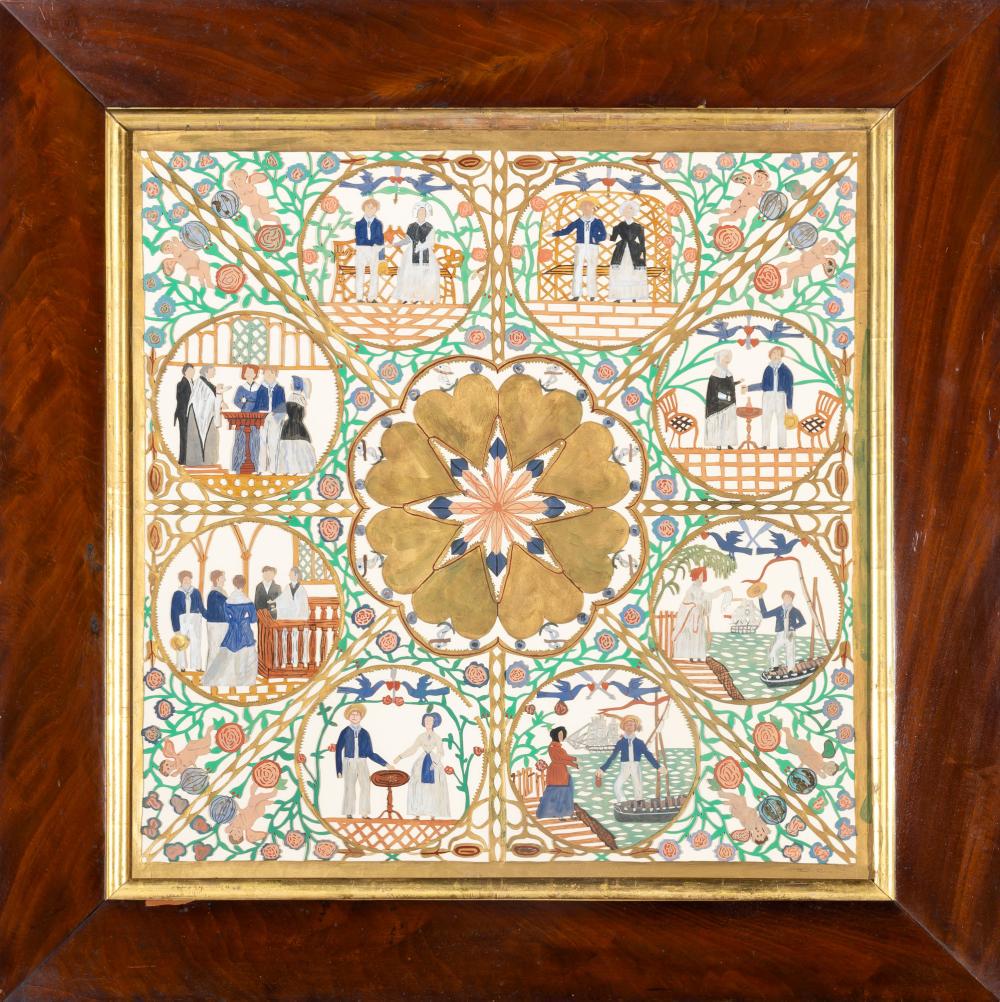 Cut and Painted Paper Scherenschnitte Picture (1 of 4)