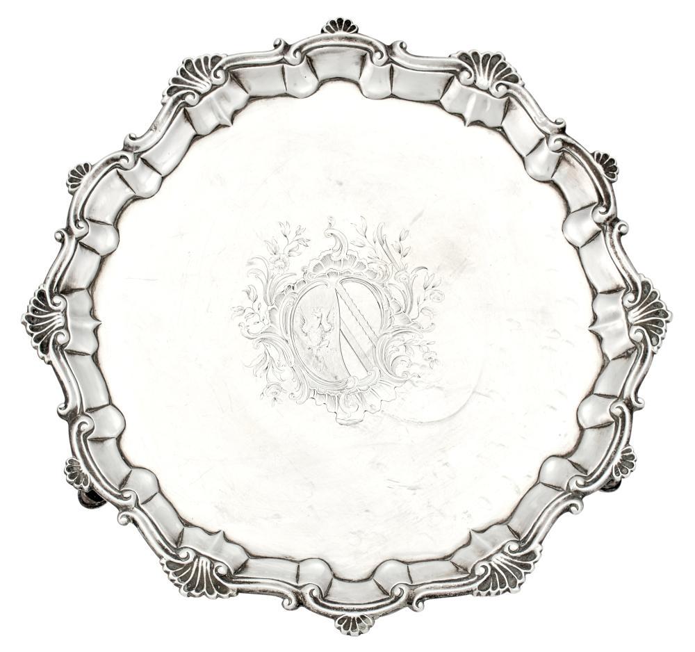 George II Sterling Silver Salver (1 of 3)