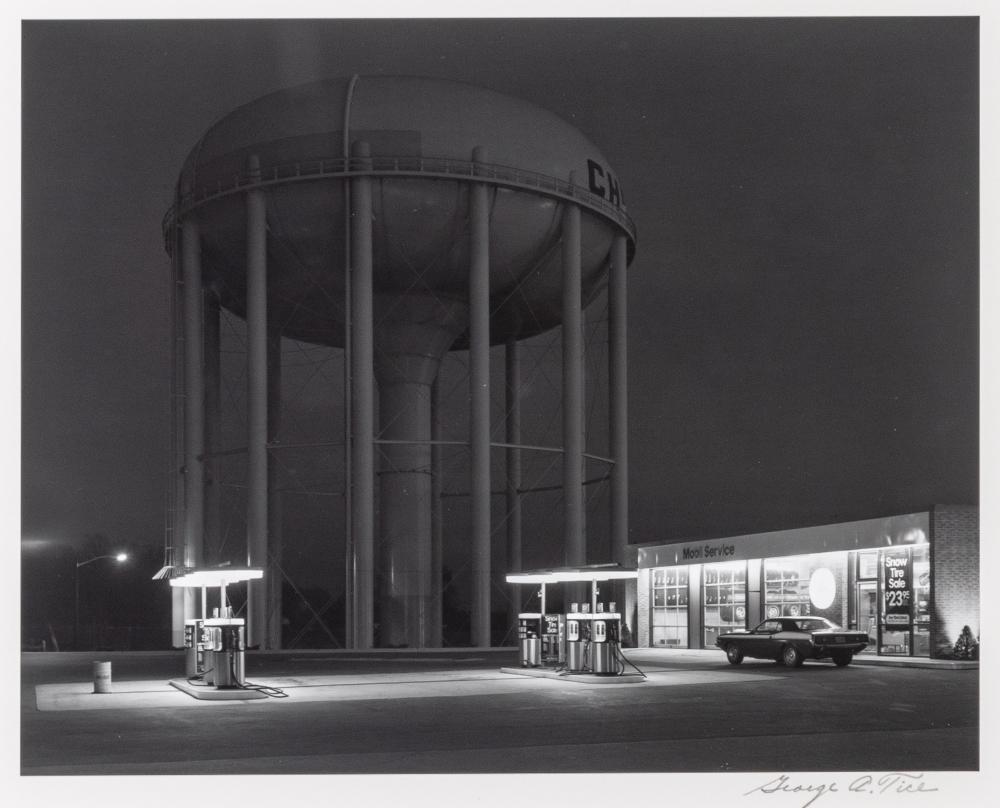 TICE, GEORGE A. (b. 1938) Petit's Mobil Station, Cherry (1 of 6)