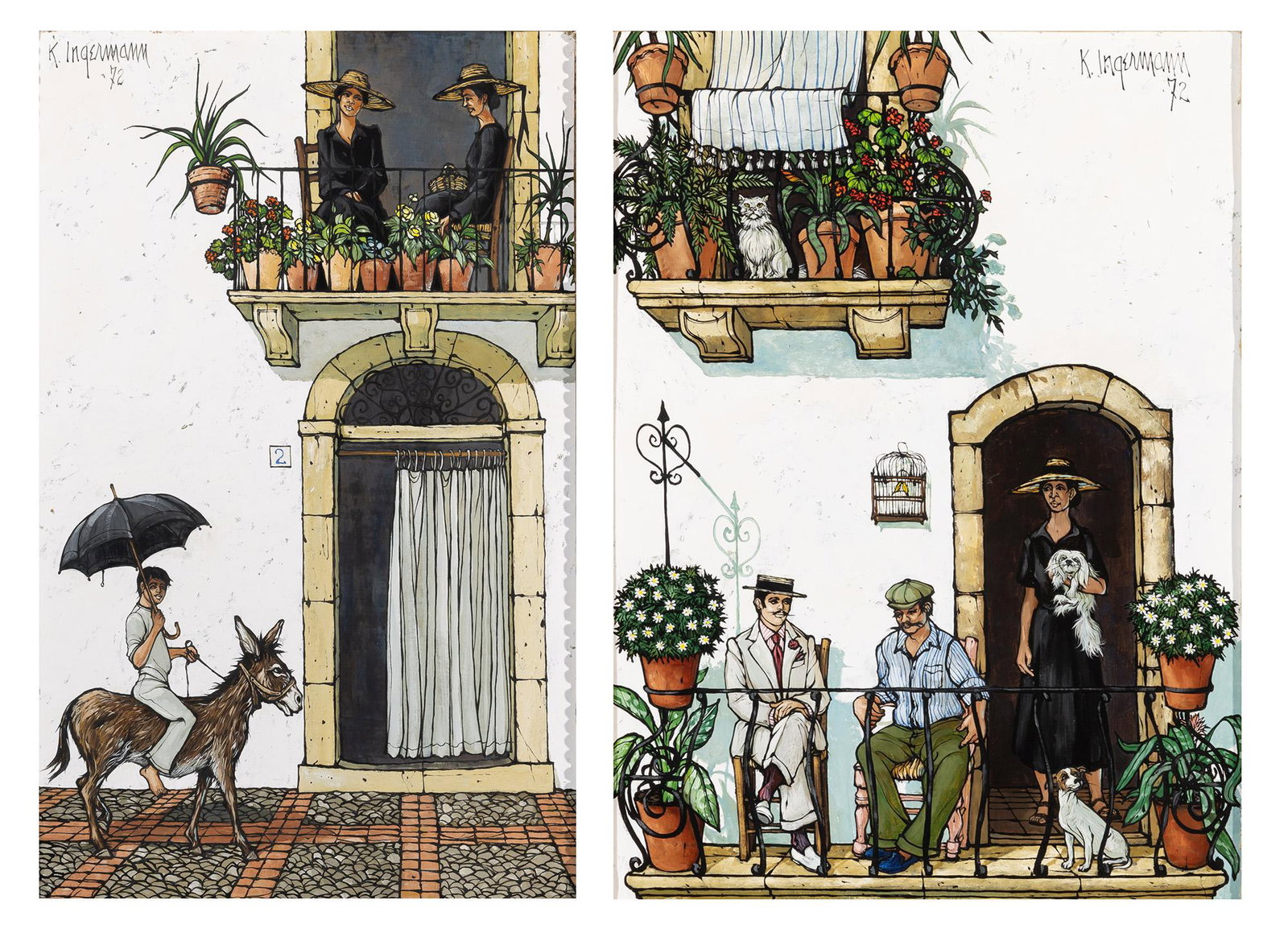 Keith Ingermann American, 1929-2012 Figures on a (1 of 7)