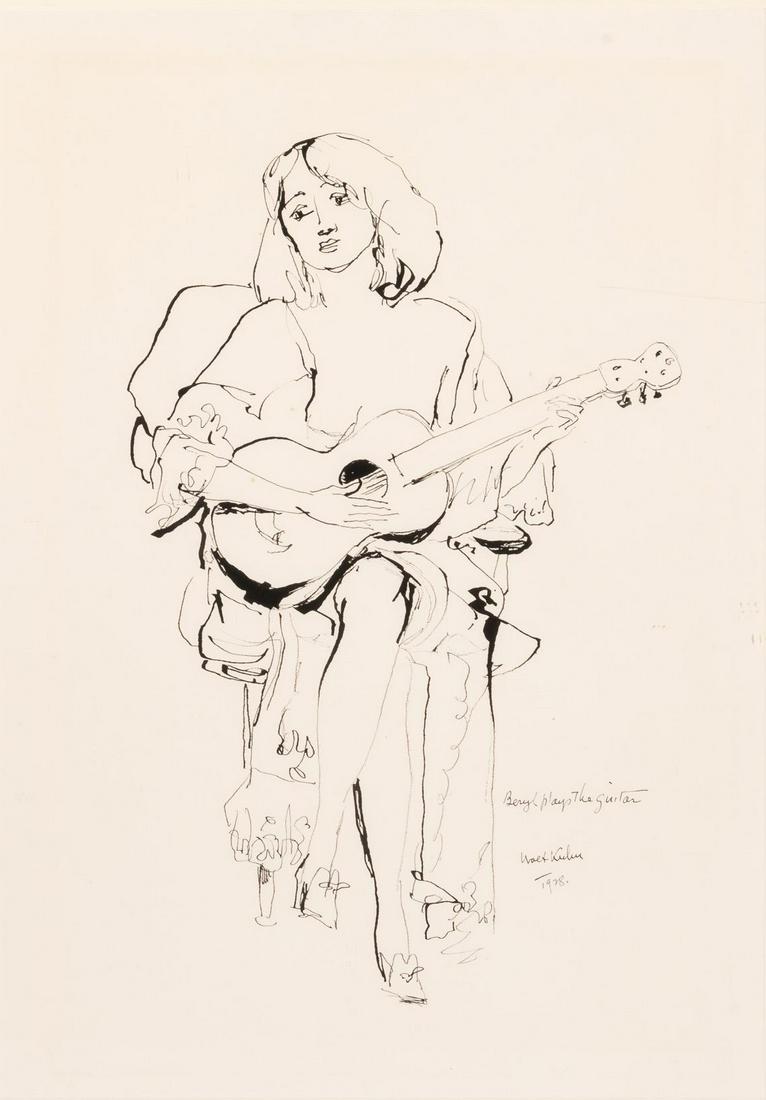 Walt Kuhn American, 1877-1949 Beyrl Plays the Guitar, (1 of 3)