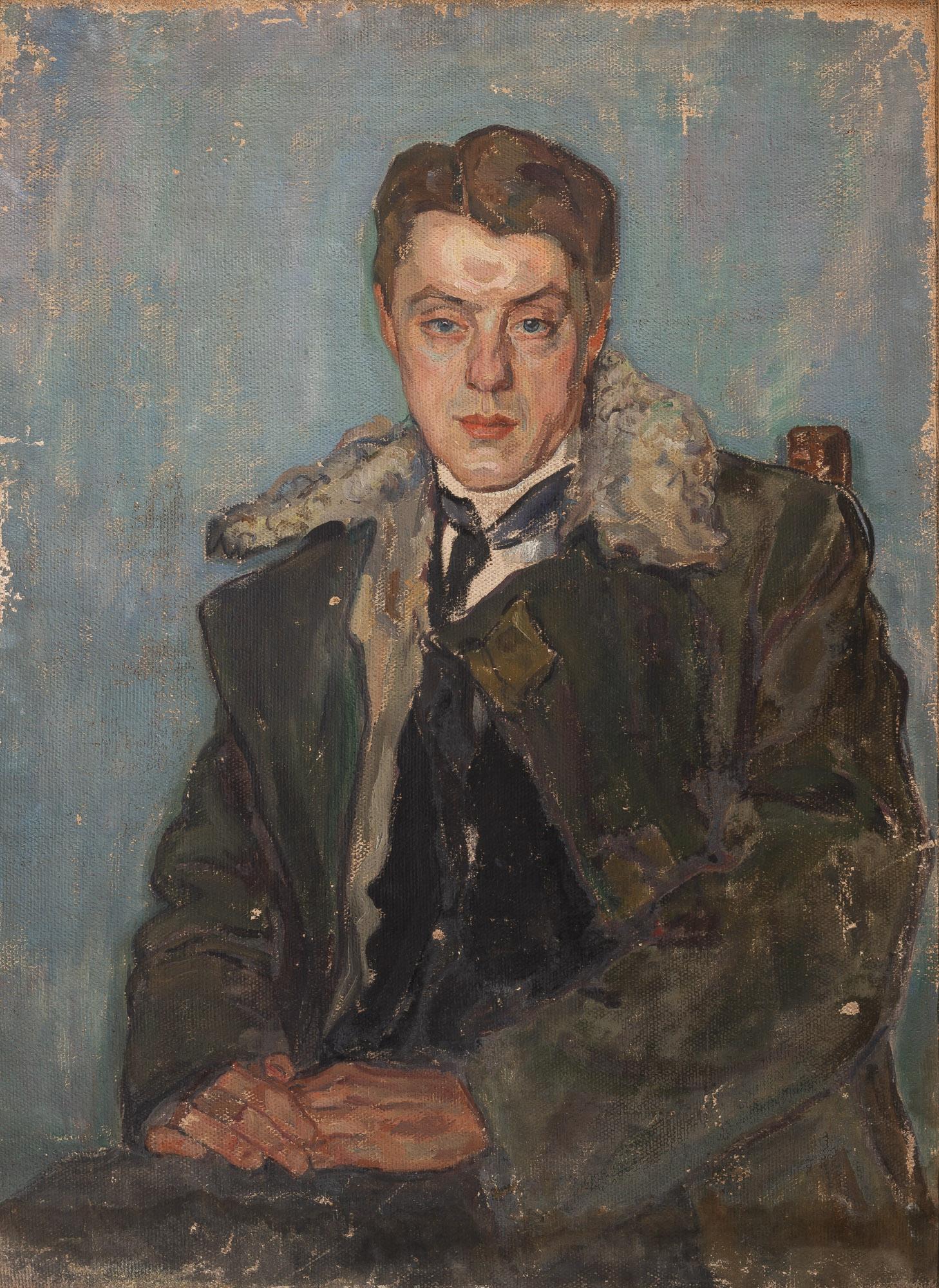 Attributed to Nikol Schattenstein Young Man Wearing a (1 of 3)