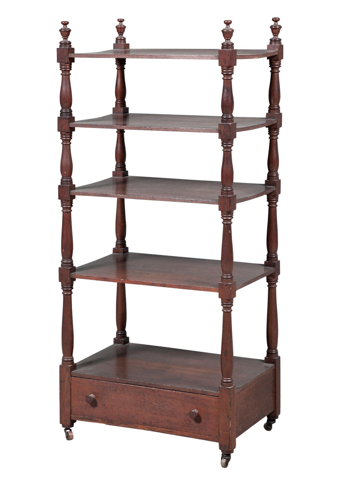 American Mahogany Five-Tier Étagère (1 of 4)