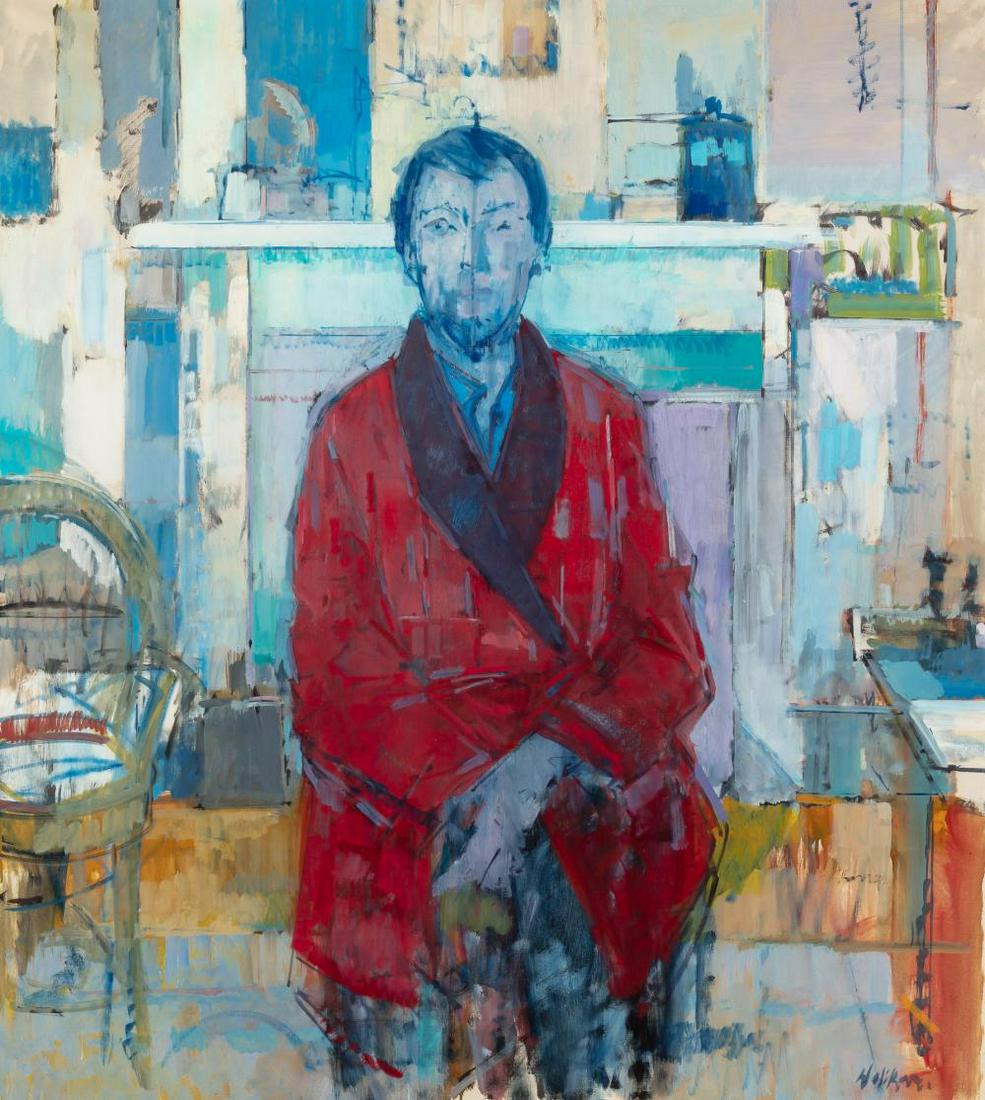 John Heliker American, 1909-2000 Self Portrait - Red (1 of 4)