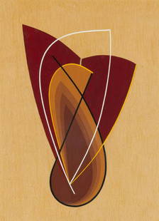 Cesar Domela Dutch, 1900-1993 Composition, circa, 1967: Cesar Domela Dutch, 1900-1993 Composition, circa, 1967 Signed and indistinctly dated Domela/Aout 196... on the verso Gouache on paper 24 x 18 5/8 inches (61 x 47.3 cm)