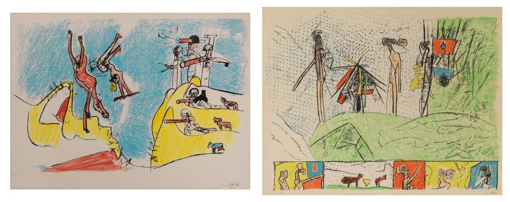 Roberto Matta HAD A GREAT FALL; UTOPIENS AU SOLEIL (1 of 8)