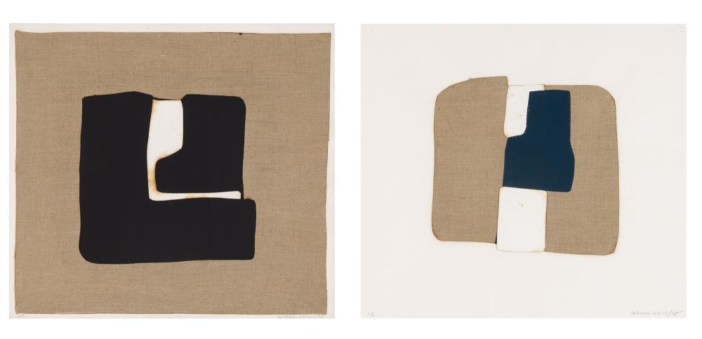 Conrad Marca-Relli COMPOSITIONS Two burlap and paper (1 of 10)