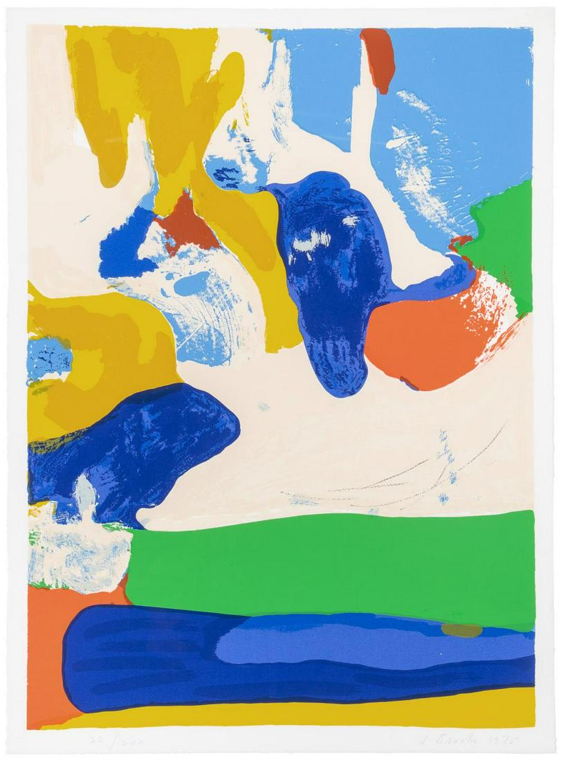 James Brooks CONCORD Color screenprint: James Brooks (1906-1992) CONCORD Color screenprint, 1975, on wove paper, signed, dated and numbered 22/200 in pencil, from America: The Third Century, printed by Styria Studio Inc., New York and with