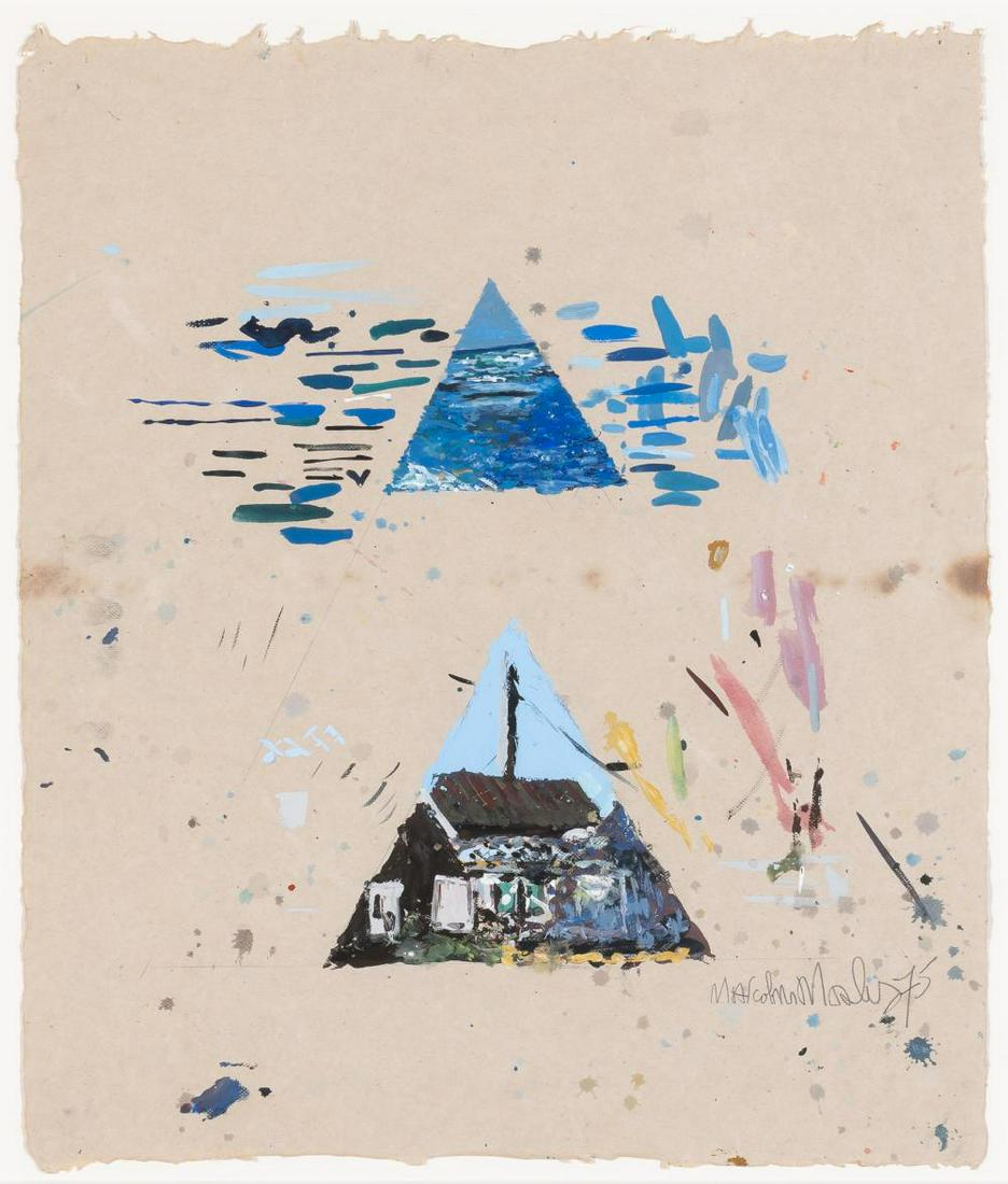 Malcolm Morley American, 1931-2018 Untitled, 1975: Malcolm Morley American, 1931-2018 Untitled, 1975 Signed and dated Malcolm Morley 75 (lr) Gouache and pencil on light gray paper 29 1/4 x 24 3/4 inches (74.3 x 62.8 cm) Provenance: Private Collection,