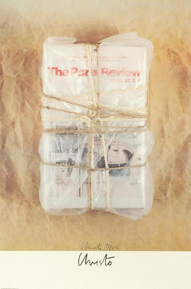 Christo THE PARIS REVIEW Color offset lithograph on (1 of 4)