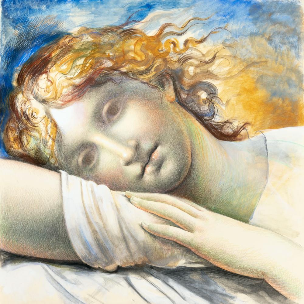 Carlo Maria Mariani Italian, 1931-2021 Reflection, 1999: Carlo Maria Mariani Italian, 1931-2021 Reflection, 1999 Signed and dated Carlo Maria Mariani/1999 (ur); titled, dated, signed and inscribed with copyright symbol on the reverse Watercolor, charcoal, p