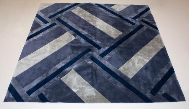 Wool and Silk Hand-Tufted Contemporary Carpet (1 of 2)