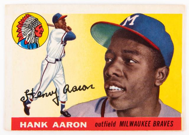 1955 Topps No. 47 Hank Aaron (1 of 2)