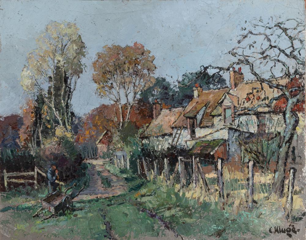 Constantin Kluge French, 1912-2003 Rural Village, (1 of 4)