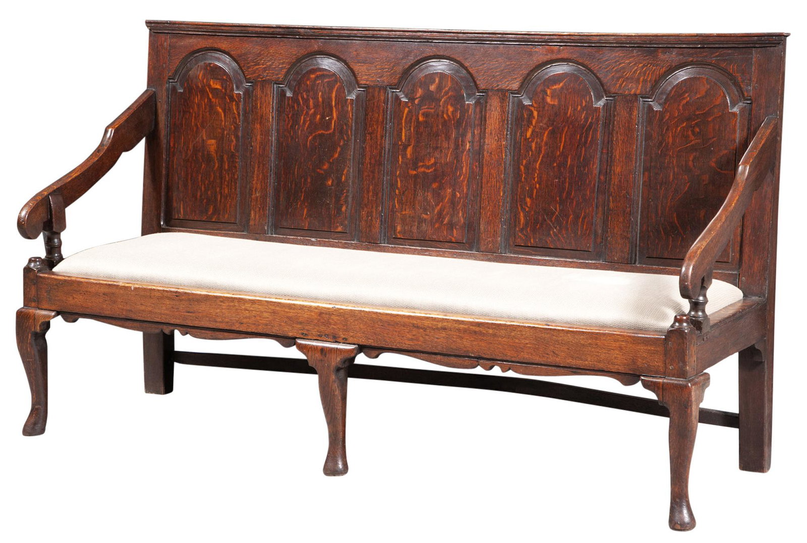 George II Oak Settle (1 of 10)