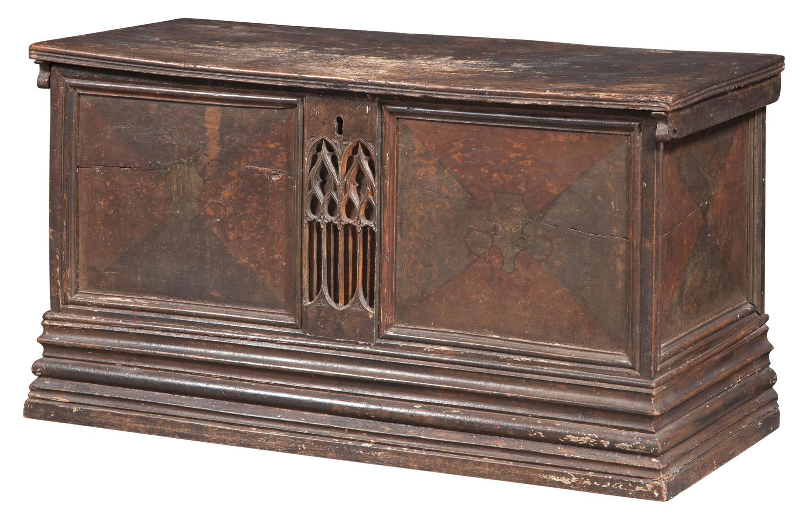 Continental Baroque Painted Walnut Cassone (1 of 5)