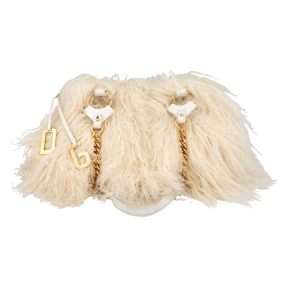 Dolce & Gabbana White Wool Bag (1 of 1)