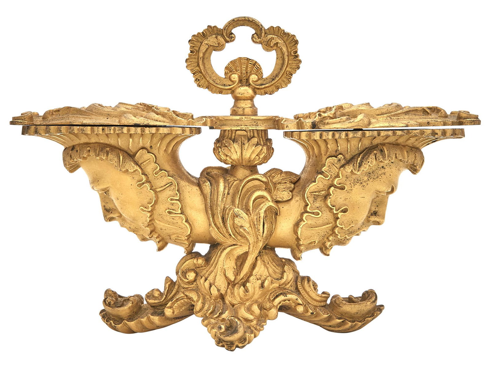 Charles X Gilt Bronze Double Inkwell (1 of 4)