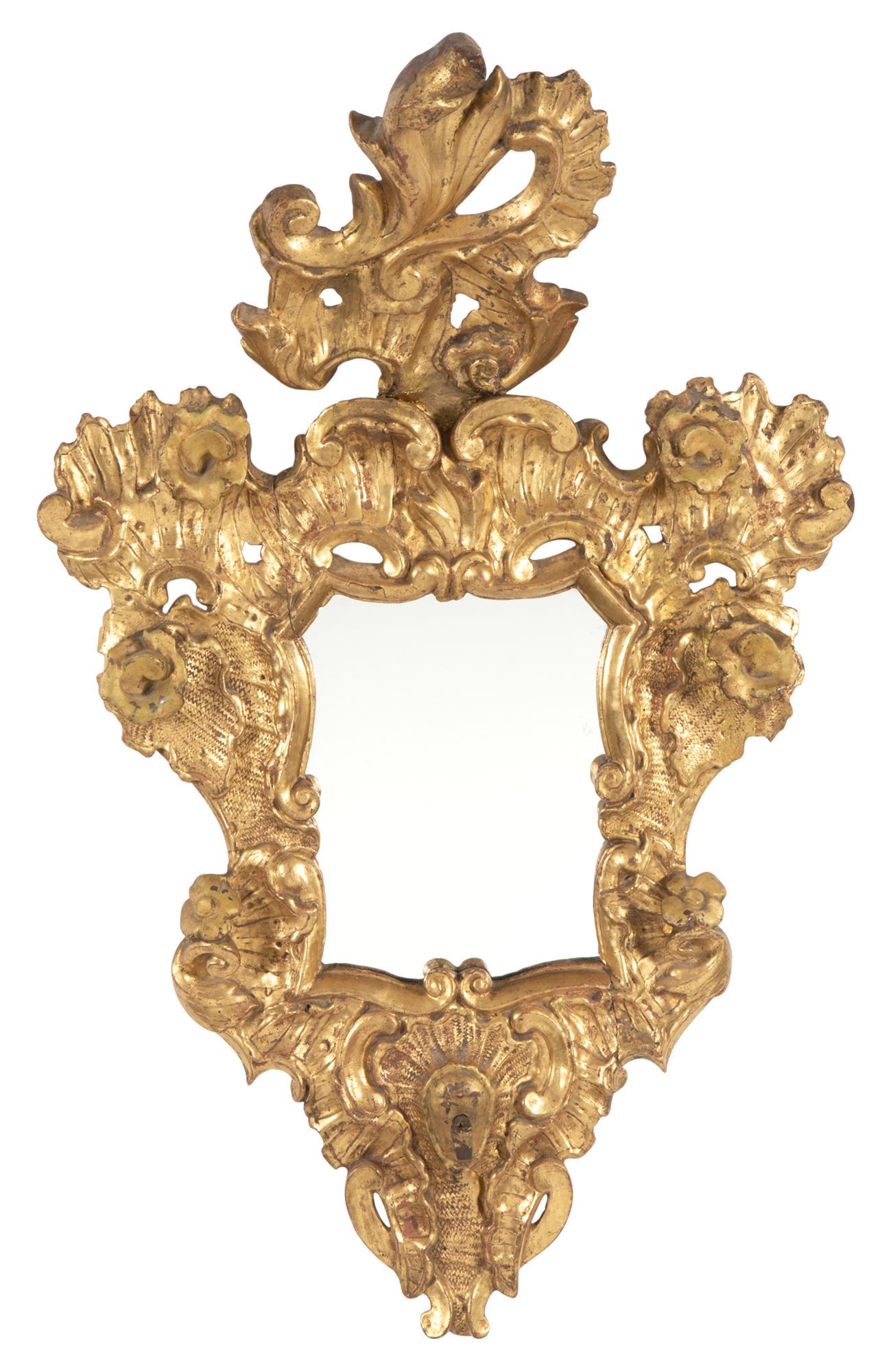 Spanish Baroque Style Giltwood Mirror (1 of 2)