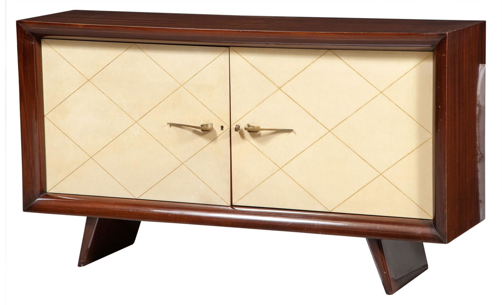 Art Deco Style Mahogany and Parchment Sideboard Height (1 of 6)
