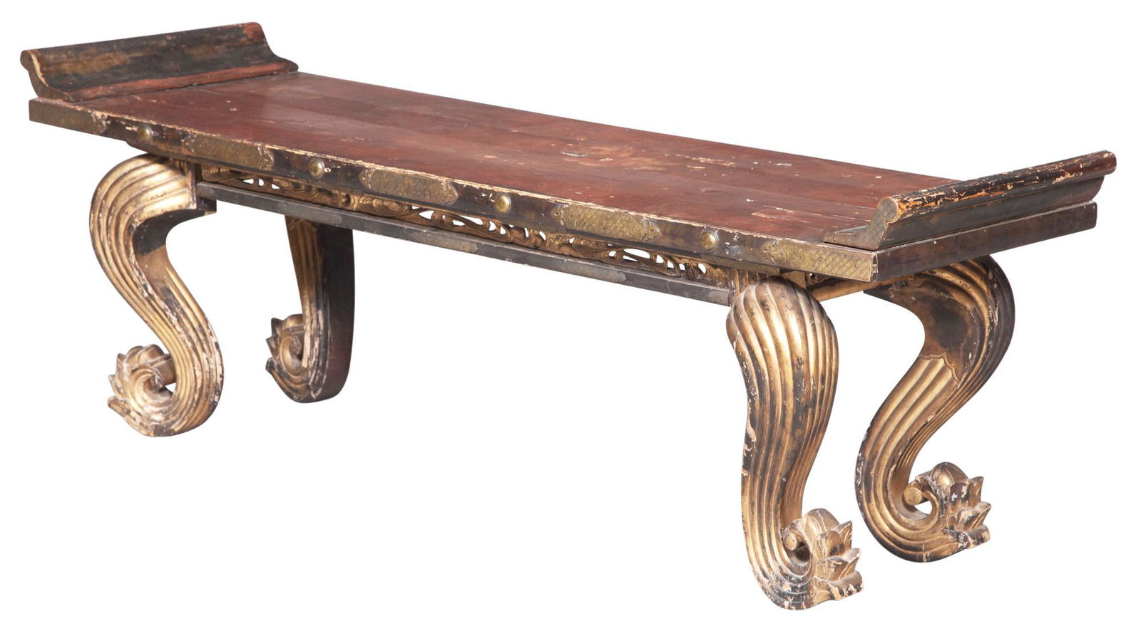 Asian Style Parcel-Gilt Brass Mounted Low Table Height (1 of 6)