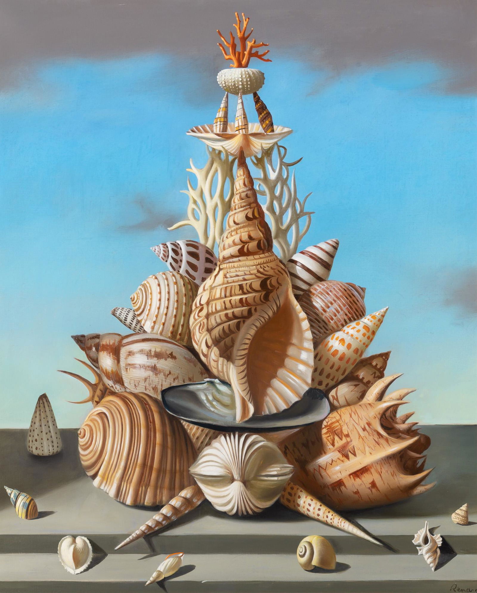 Fernand Renard French, b. 1912 Coquilles Empilées (1 of 3)