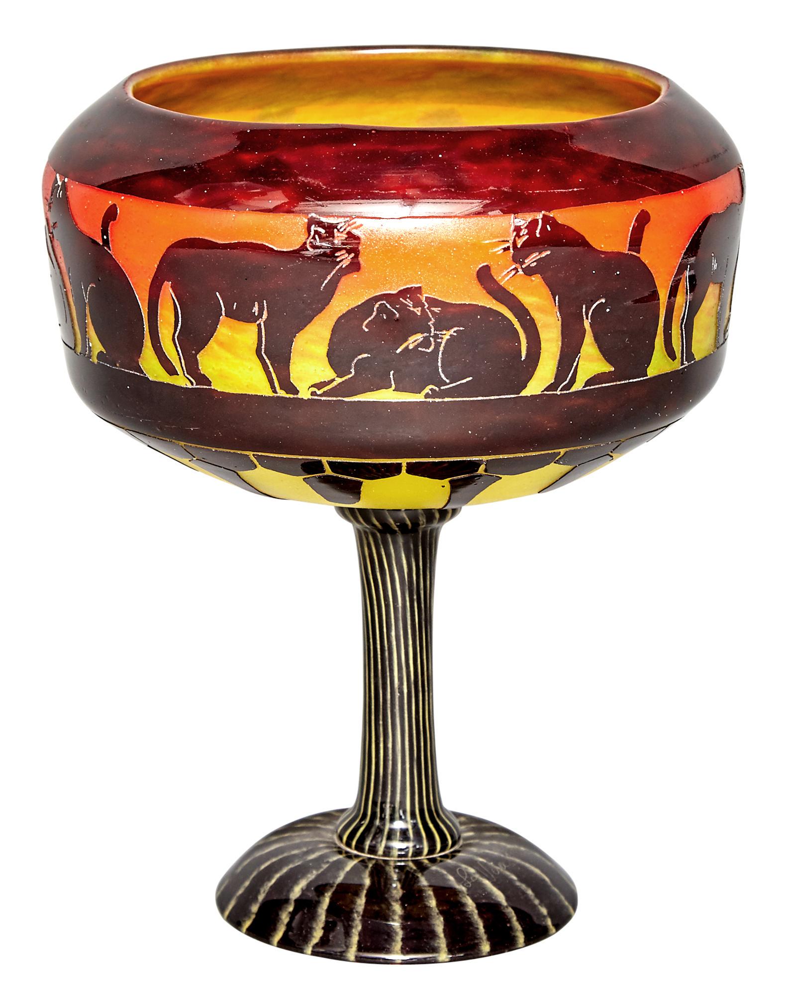 Le Verre Français Art Deco Acid-Etched Cameo Glass (1 of 4)