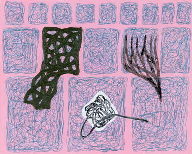 Jonathan Lasker American, b. 1948 Untitled, 1991: Jonathan Lasker American, b. 1948 Untitled, 1991 Oil and ink on paper 4 3/4 x 6 inches (12.2 x 15 cm) Provenance: Matthew Marks, New York Sperone Westwater, New York Thomas Amman Fine Art AG, Zurich P