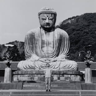 Tseng Kwong Chi 1950-1990 Kamakura, Japan, 1988: Tseng Kwong Chi 1950-1990 Kamakura, Japan , 1988 , printed 1999. Gelatin silver print, unframed, image 7 1/2 x 7 1/2 inches (190.5 x 190.5 mm), full sheet 10 x 8 inches (254 x 203.2 mm), with Estate