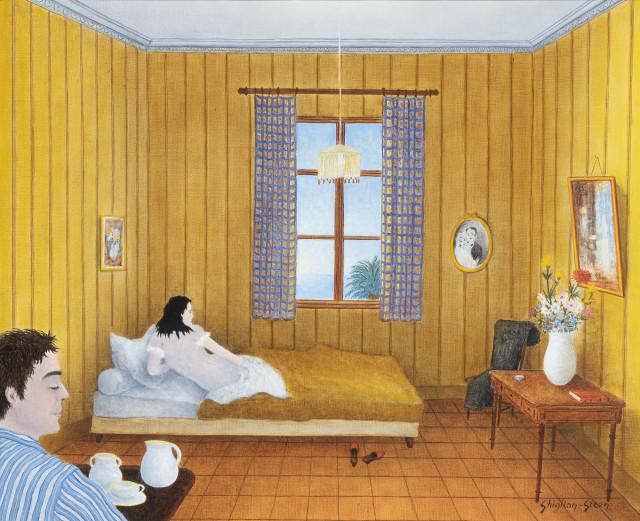 Maurice Ghiglion-Green French, 1913-1989 La chambre (1 of 4)