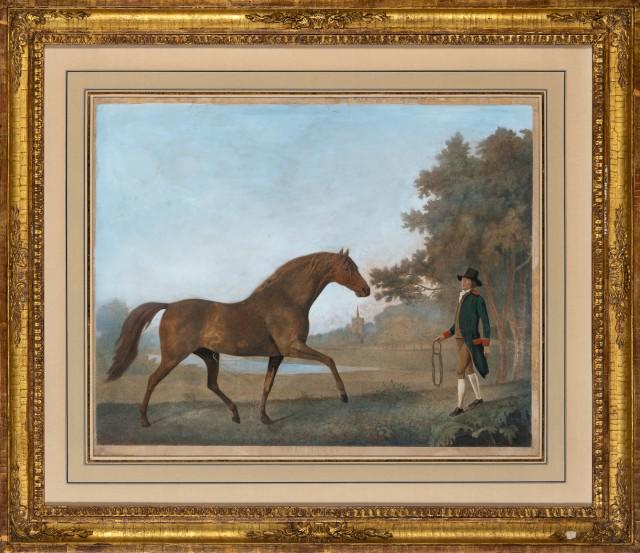 After George Stubbs VOLUNTEER Hand-colored engraving by George Townley Stubbs, framed (1 of 4)