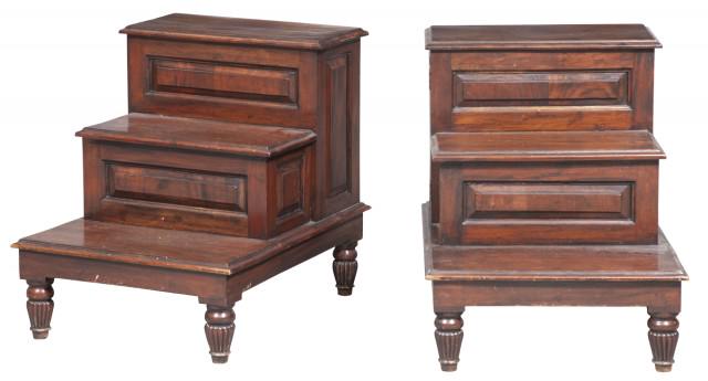 Pair of Mahogany Bedside Steps (1 of 7)