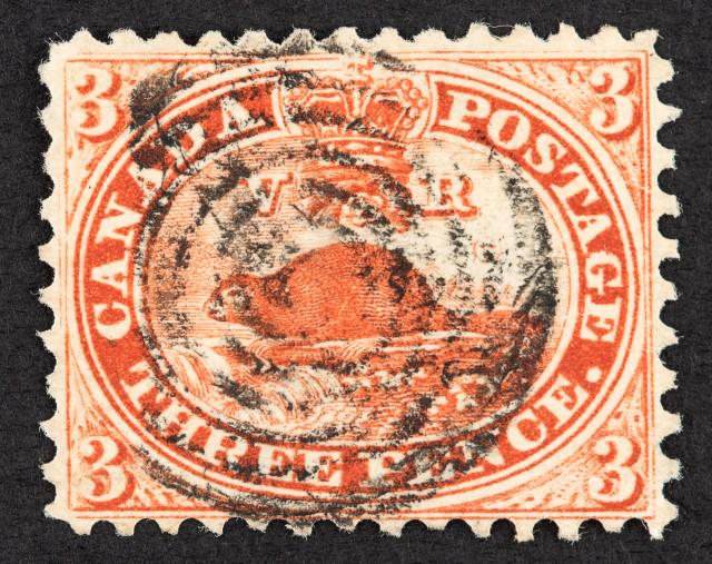 Canada 1858-59 Wove Paper 3 Pence Red Used Scott 12 $1,350 (1 of 2)