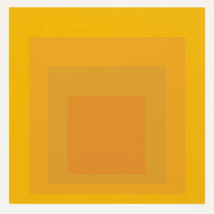 Josef Albers I-S F (DANILOWITZ 195) Color screenprint, framed: Josef Albers (1888-1976) I-S F (DANILOWITZ 195) Color screenprint, 1970, on German Etching paper, signed with initials, dated, titled and numbered 74/125 in pencil, published by Ives-Sillman,