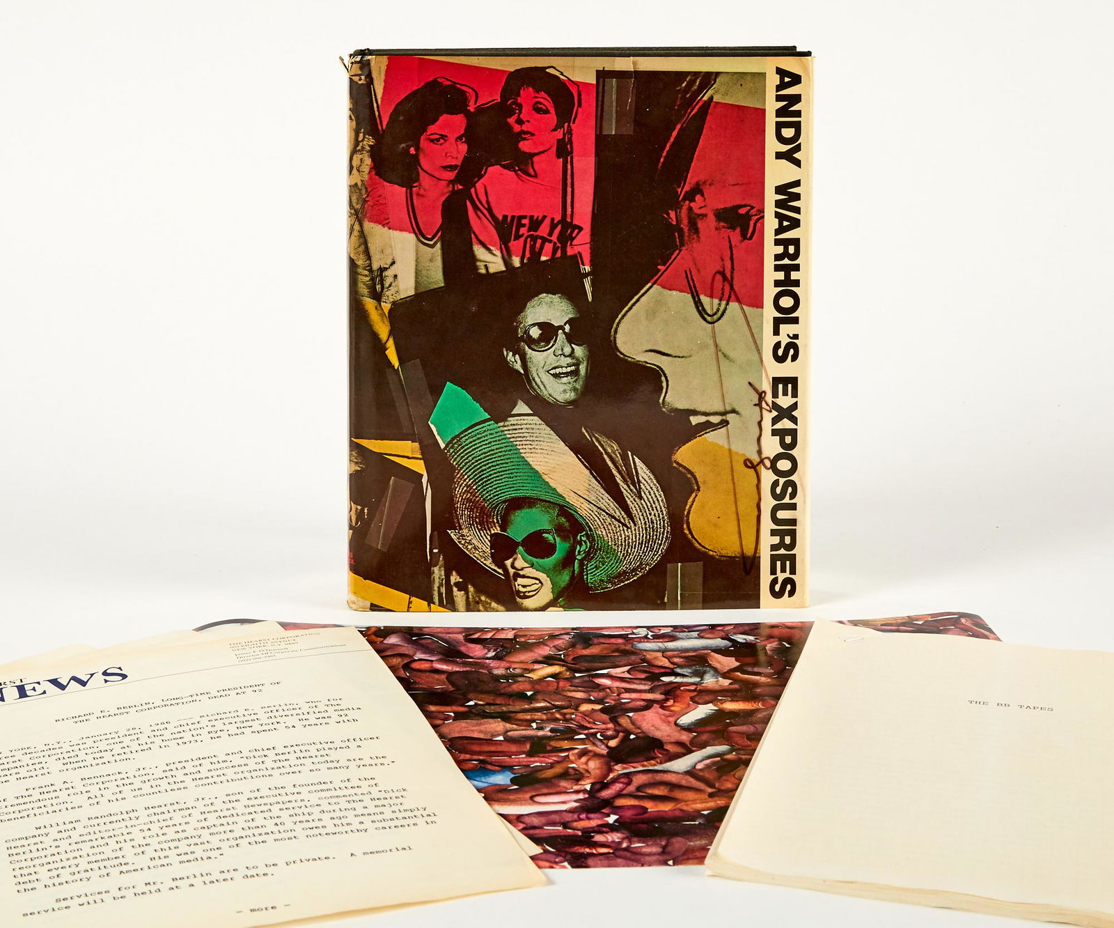 [Brigid Berlin's Inscribed Copy] Andy Warhol & Bob Colacello. Andy Warhol's Exposures. New York:: [Brigid Berlin's Inscribed Copy] Andy Warhol & Bob Colacello. Andy Warhol's Exposures. New York: Andy Warhol/Grosset & Dunlap, [1979]. Stated first printing, the half title signed in full "Andy Warhol