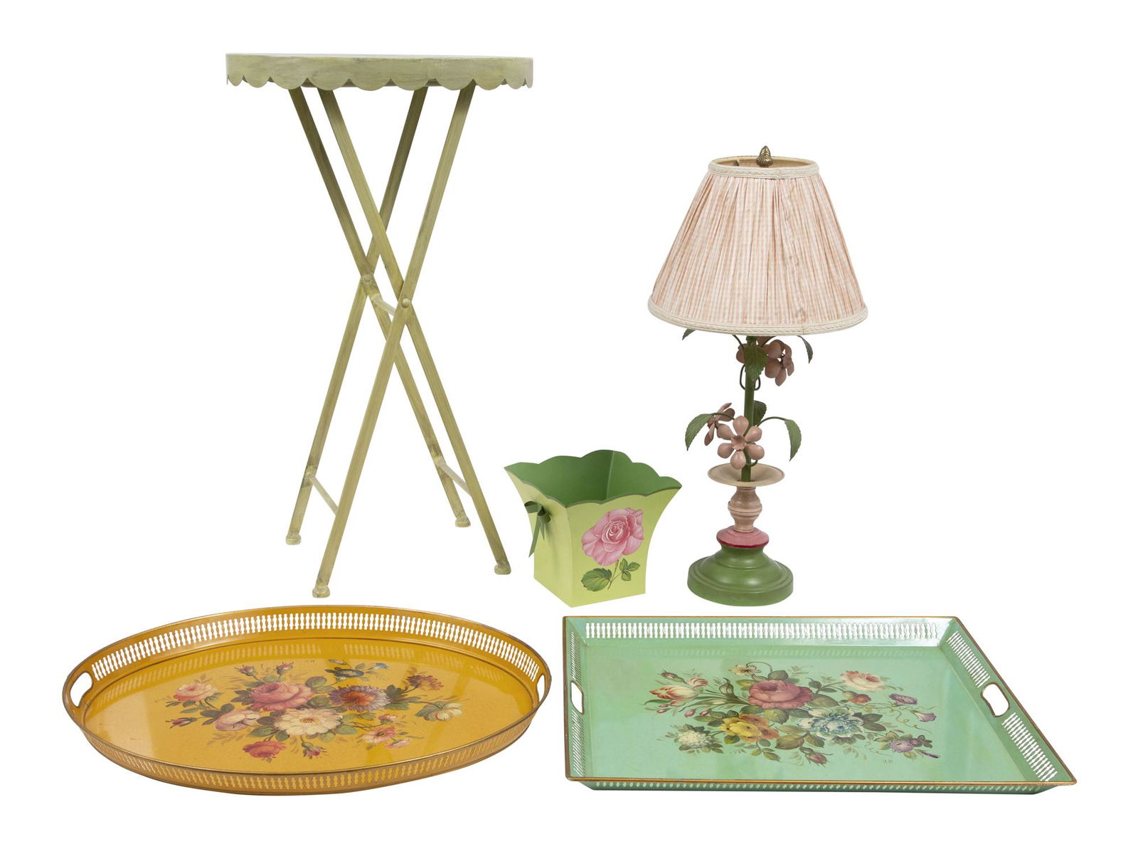 Group of Painted Tole Articles (1 of 20)