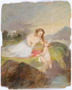 Thomas Sully & Family: Thomas Sully & Family American, 1783-1872 Archive of Studies In Oil and Watercolor, Drawings, Letters, and Ephemera Largest: 10 1/2 x 12 1/4 inches. Among the art works are approximately 8 studies in