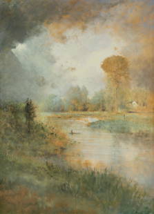 George Inness Jr.: George Inness Jr. American, 1854-1926 Landscape Signed Inness Jr (lr) Oil on board 57 3/4 x 41 3/4 inches Provenance: The artist Thence by descent in the family C